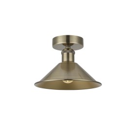 Damien-Antique Brass Ceiling Lights Deco Flush Fittings